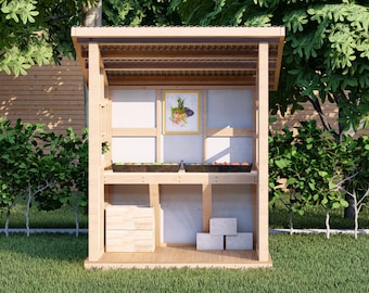 Farmers Market Stand Plans | Wooden Farm Stall | Digital Blueprint