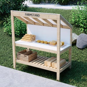 Farmstand Bauplan | DIY Bauernmarkt Stand für Auffahrt | Digitaler Download