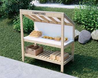 Farmstand Bauplan | DIY Bauernmarkt Stand für Auffahrt | Digitaler Download