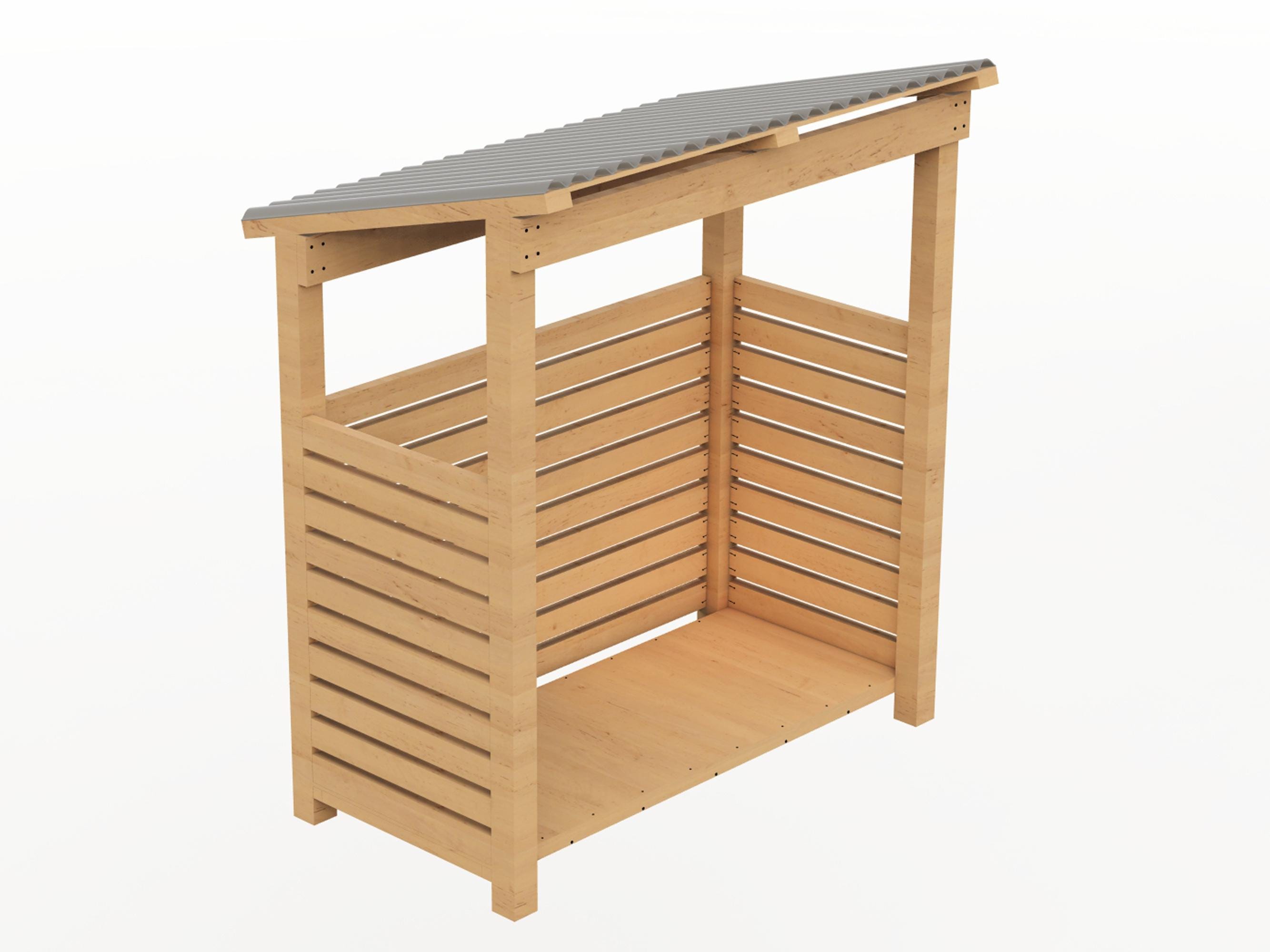 Plans de remise en bois | Abri à bûches à faire soi-même