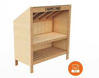 Farm Stand Build Plans | Roadside Farmers Market Stand | DIY PDF Guide