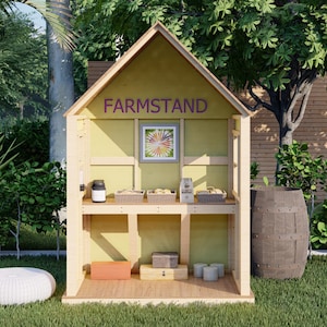 Stoisko na targu rolników DIY | Plany stoisk rolniczych | Poradnik stolarski w formacie PDF