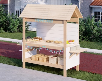 Roadside Farm Stand Bauplan | Auffahrt Straßenrand Bauern Marktstand
