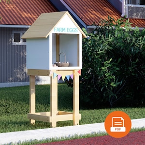 Egg Stand Display Plans | Wooden Egg Market Stand - Roadside Farm Stand