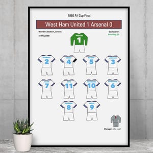 West Ham 1980 FA Cup Winning Poster