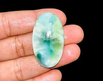 Beautiful Hemimorphite Cabochon – Natural Polished Healing Gemstone for Pendant, Necklace & Jewelry Making , Perfect Gift for Hemimorphite