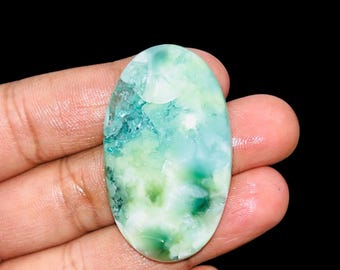 Beautiful Hemimorphite Cabochon – Natural Polished Healing Gemstone for Pendant, Necklace & Jewelry Making , Perfect Gift for Hemimorphite