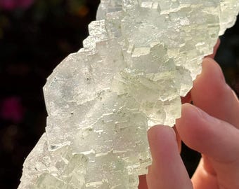 223g Natural Halite Crystal Cluster (Galite) with Atacamite – Poland – Raw Cubic Specimen | Evaporite Crystal | 45p-2