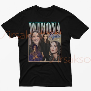 Winona Ryder Vintage Tee | Retro 90s Tribute Shirt | Winona Ryder Fan Merch | Classic Homage Shirt | Exclusive Winona Ryder Gift