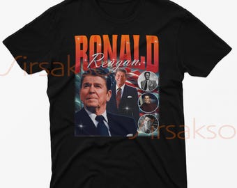 Camiseta vintage de Ronald Reagan: camiseta retro de homenaje a los 90
