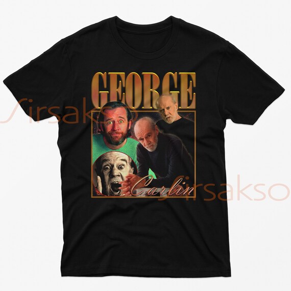 George Carlin Vintage 90s Tribute Tee: Classic Homage Shirt