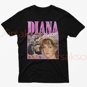 Princess Diana Vintage Tee | Retro 90s Tribute Shirt | Princess Diana Fan Merch | Classic Homage Shirt | Exclusive Princess Diana  Gift