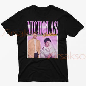 Nicholas Galitzine Vintage Tee | Retro 90s Tribute Shirt | Nicholas Galitzine Fan Merch | Classic Homage Shirt | Exclusive Nicholas Gift