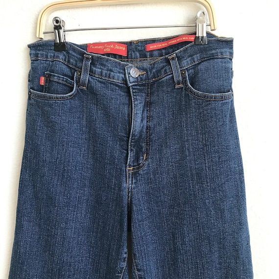 Vintage NYDJ Tummy Tuck Cropped Mom Jeans High Waist Stretch Size