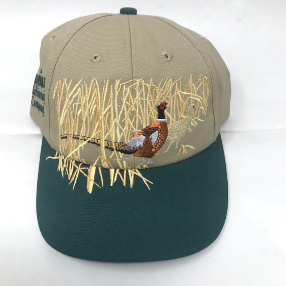 Vintage K-Products Hat Embroidered Pheasants Wyom… - image 2