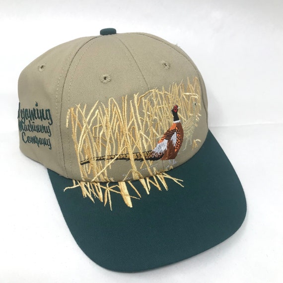 Vintage K-Products Hat Embroidered Pheasants Wyom… - image 10