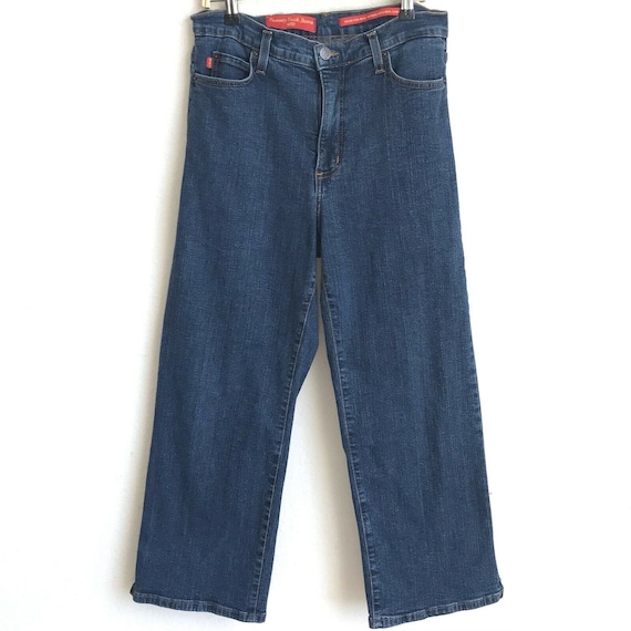 Vintage NYDJ Tummy Tuck Cropped Mom Jeans High Waist Stretch Size 8 Made  USA 