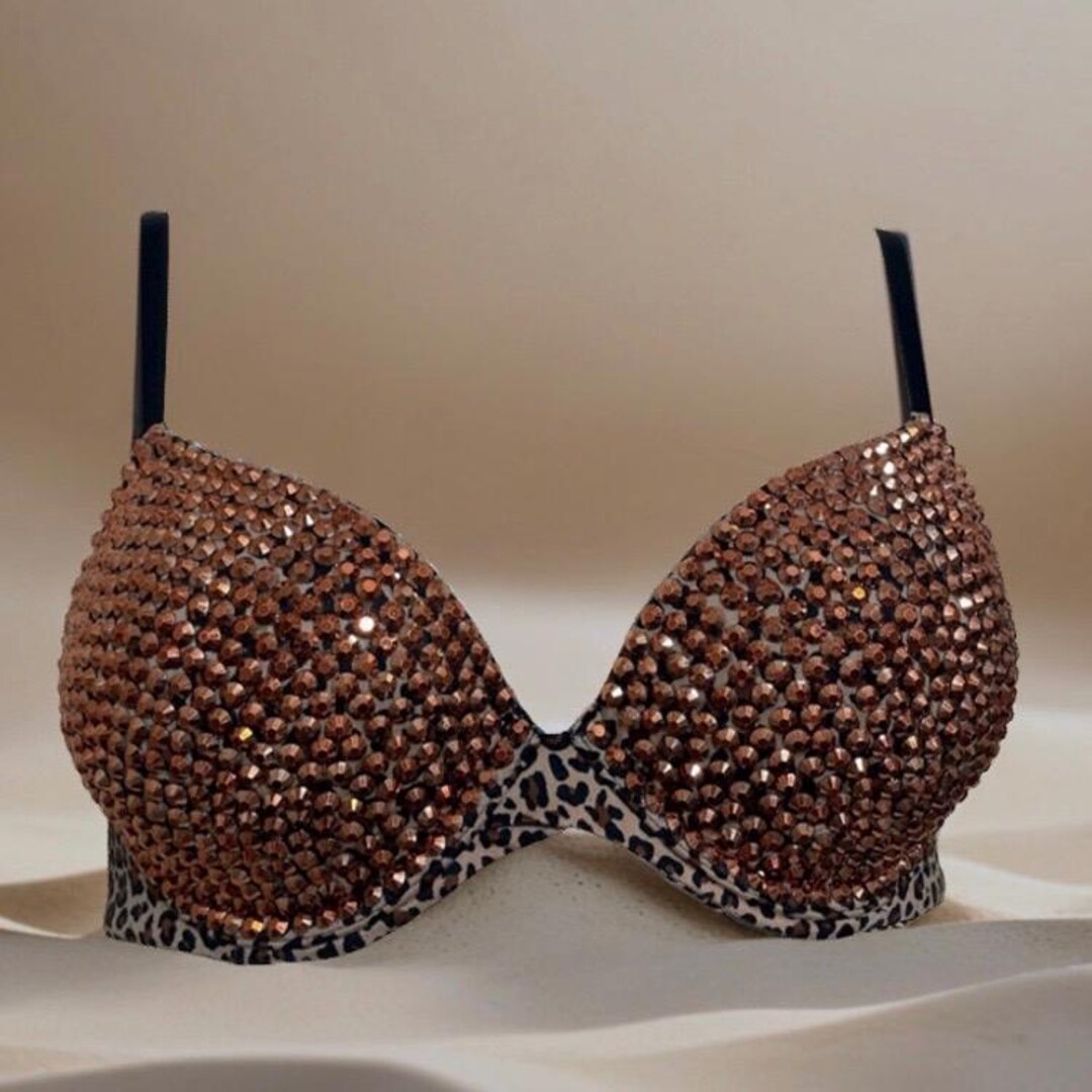 Leopard Print Bra Set with Ruffle Trim - Untamed Energy main image 1