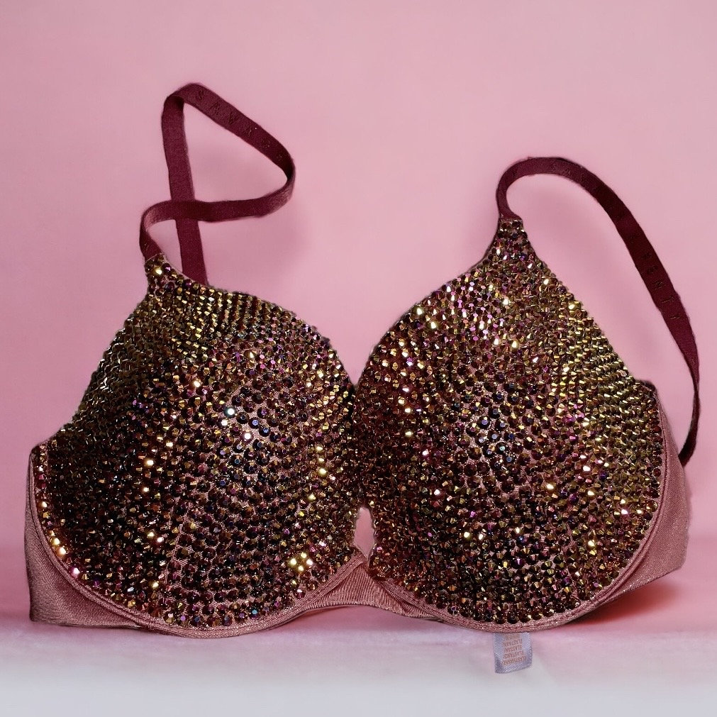 Push up Bedazzled Bra 