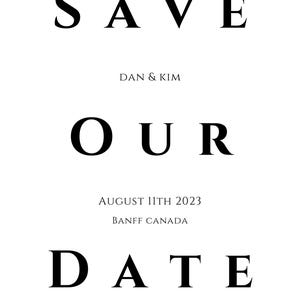 Wedding Save the Date Template