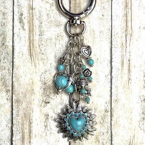 Turquoise Bag Charm Western