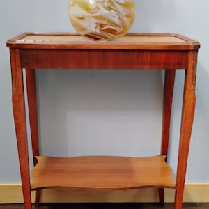 French Mahogany Two Tier Side Table