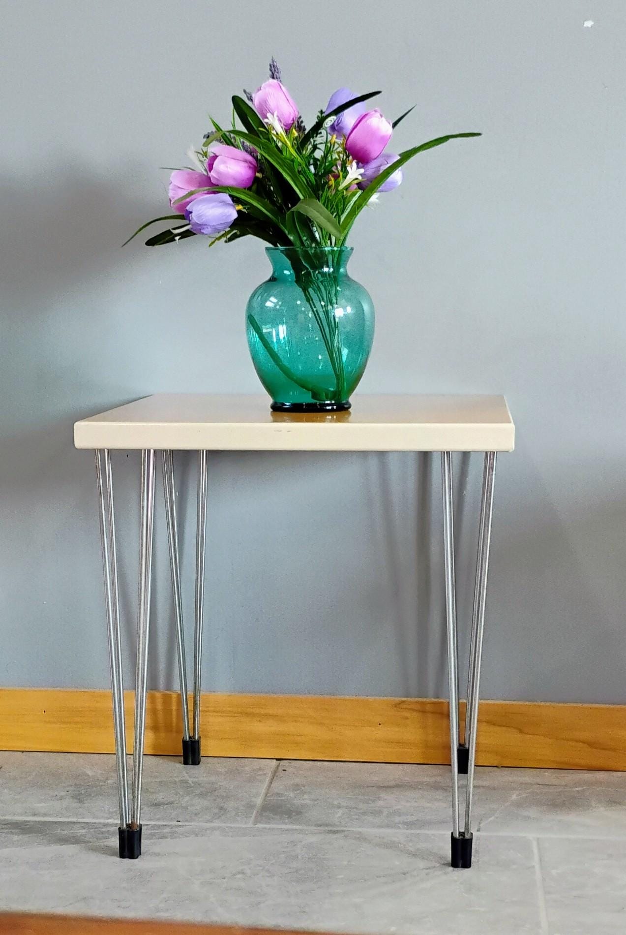 Vintage 1980s Fritz Hansen Birch Late Mid Century Wire Pin Side