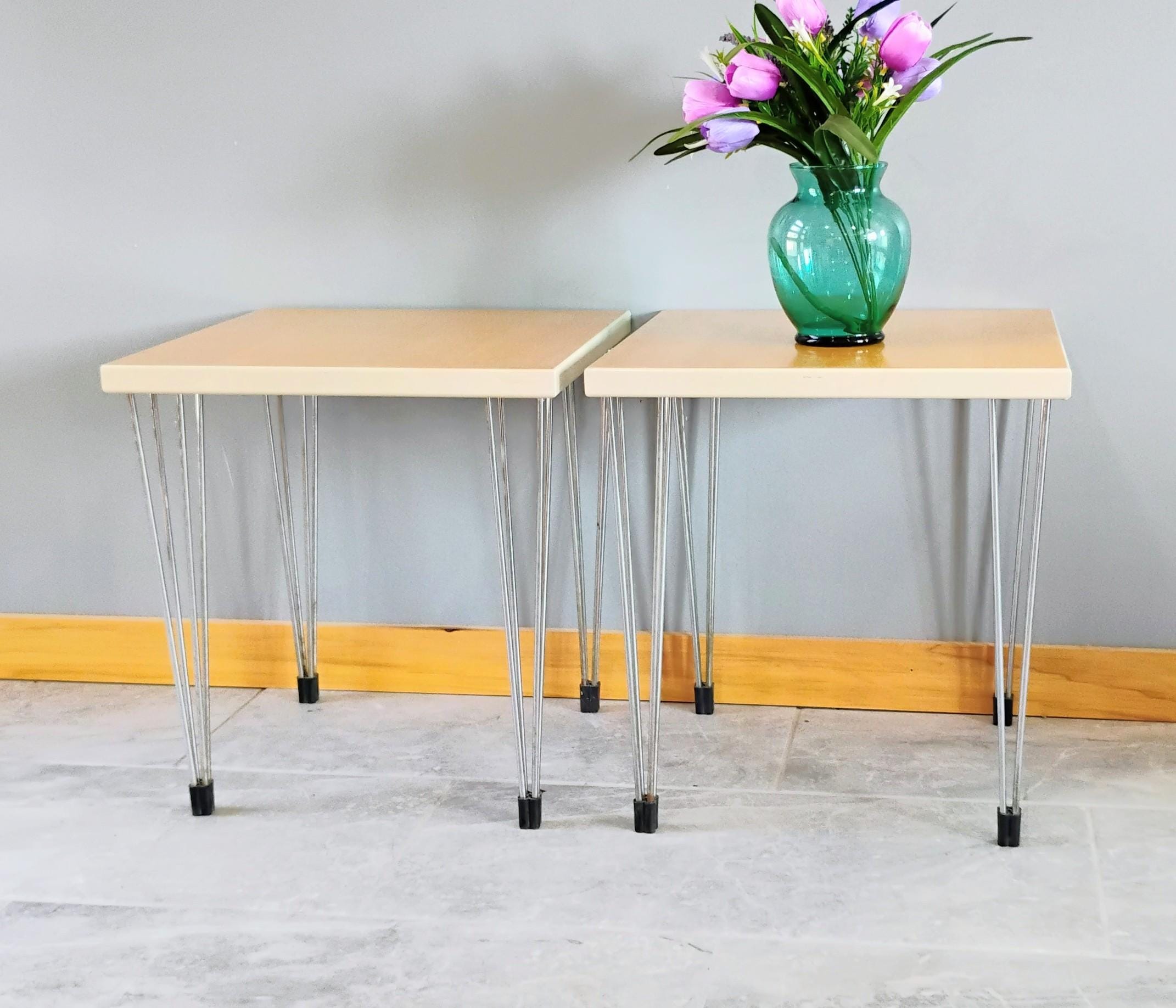 Vintage 1980s Fritz Hansen Birch Late Mid Century Wire Pin Side