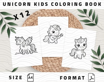 Unicorn Coloring Pages, Unicorn Coloring Pages For Kids, Printable Coloring Pages, Girls Coloring Pages, Bold and easy Unicorn