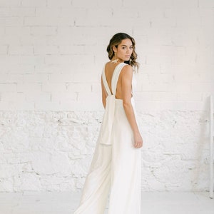 Elegant Infinity Wedding Jumpsuit - Chic & Trendy Bridal Attire