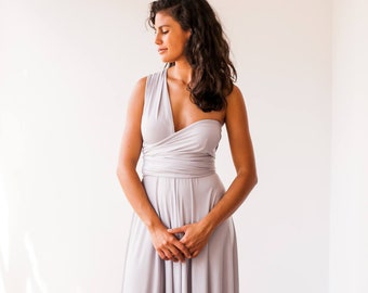 light grey party dress