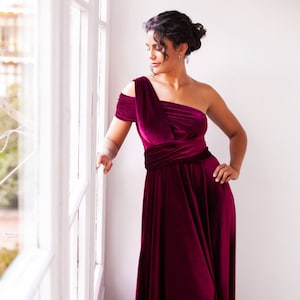 Vestidos de fiesta vino largo shop