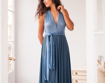 Vestido dama de honor azul - Etsy México Vestido dama de honor azul - Etsy México
