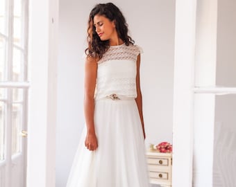Wedding Dress Short Sleeve Sequin Cuff