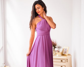 Light purple bridesmaid dress, Light purple dress, Long lilac dress, Rich lilac bridesmaid dress, Bridesmaid dresses lilac, Lilac dress long