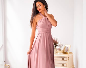 Bridesmaid dress pink, powder pink maxi dress, long bridesmaid dress, bridesmaids dresses powder pink, pink long maxi dresses