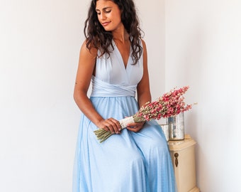 NAVY TULLE Multiway Bridesmaid Dress: Handmade - Etsy