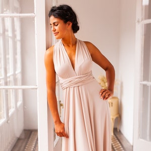 Bridesmaid Long Dress Beige Bridesmaids Dresses Backless Long Dress Champagne Long Dress Cream Long Dress Event Gown Long Prom Dress Etsy Canada