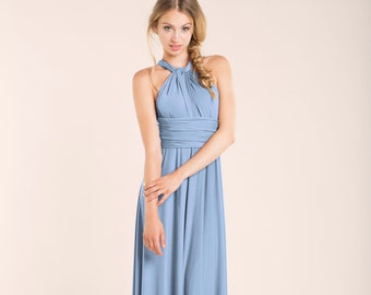 Blue bridesmaid dress, Niagara blue dress, bridesmaid dresses, niagara blue wedding, infinity dress, jeans blue dress, niagara blue dresses