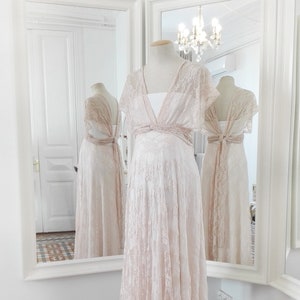 Lace Maternity Wedding Dress: Bohemian Bridal Gown