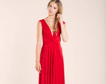 Infinity dress red infinity dress long infinity dresses | Etsy