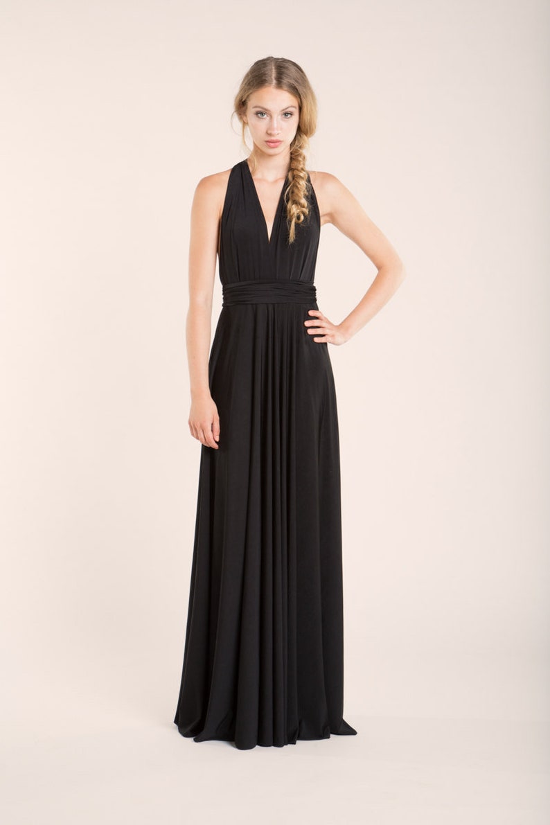 long gown in black colour