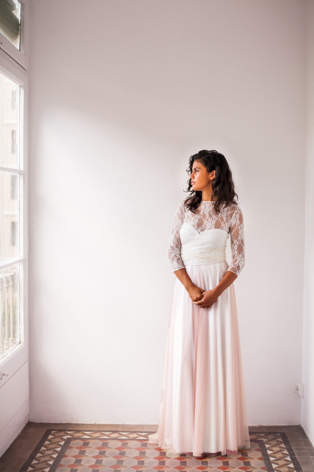 Casual Bridal Separates with Lace Wedding Skirt main image 1