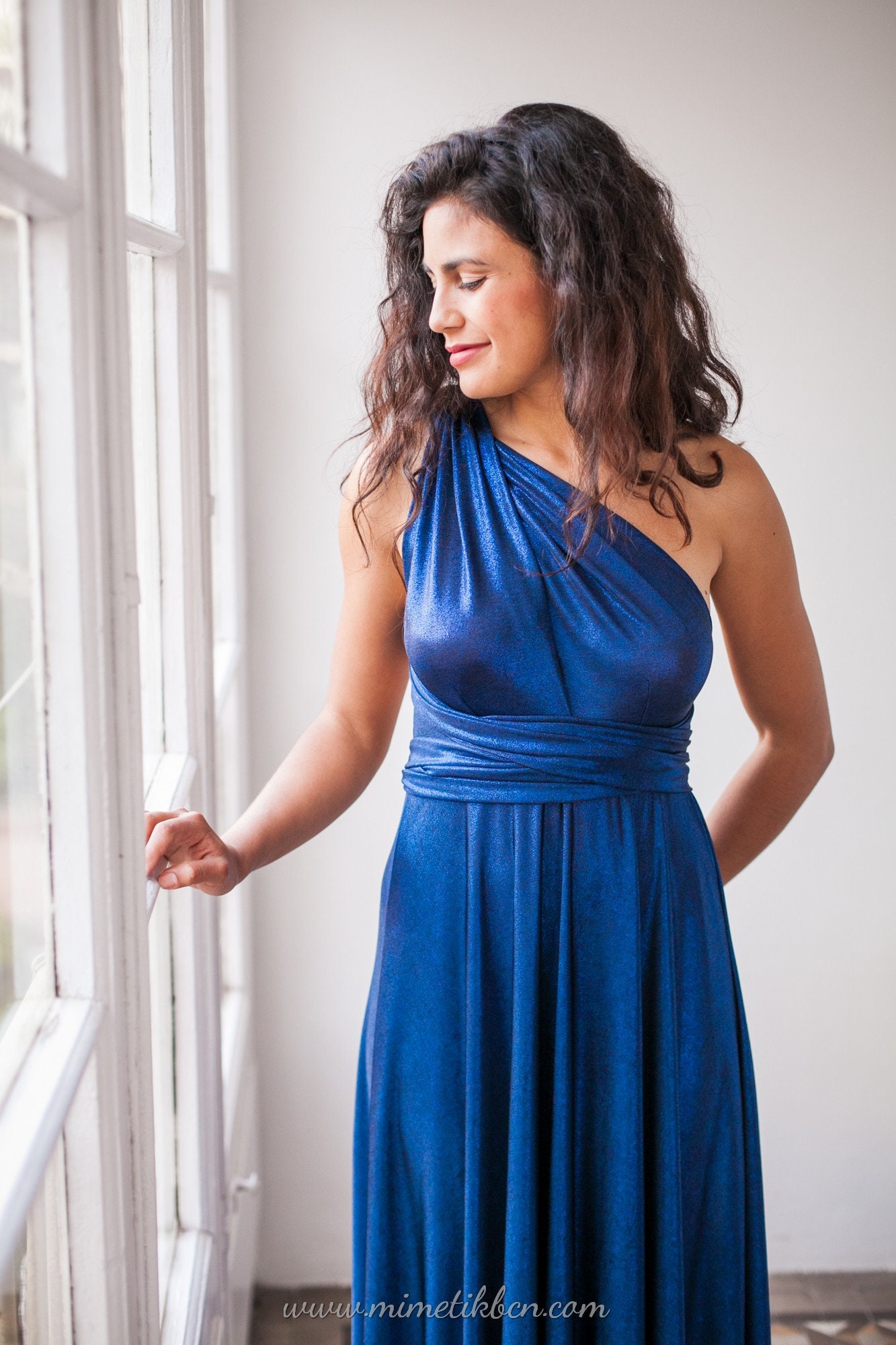 Vestido largo azul klein Vestido largo azul oscuro Vestidos dama de honor azul Vestido azul klein Vestido de noche azul electrico Etsy Mexico