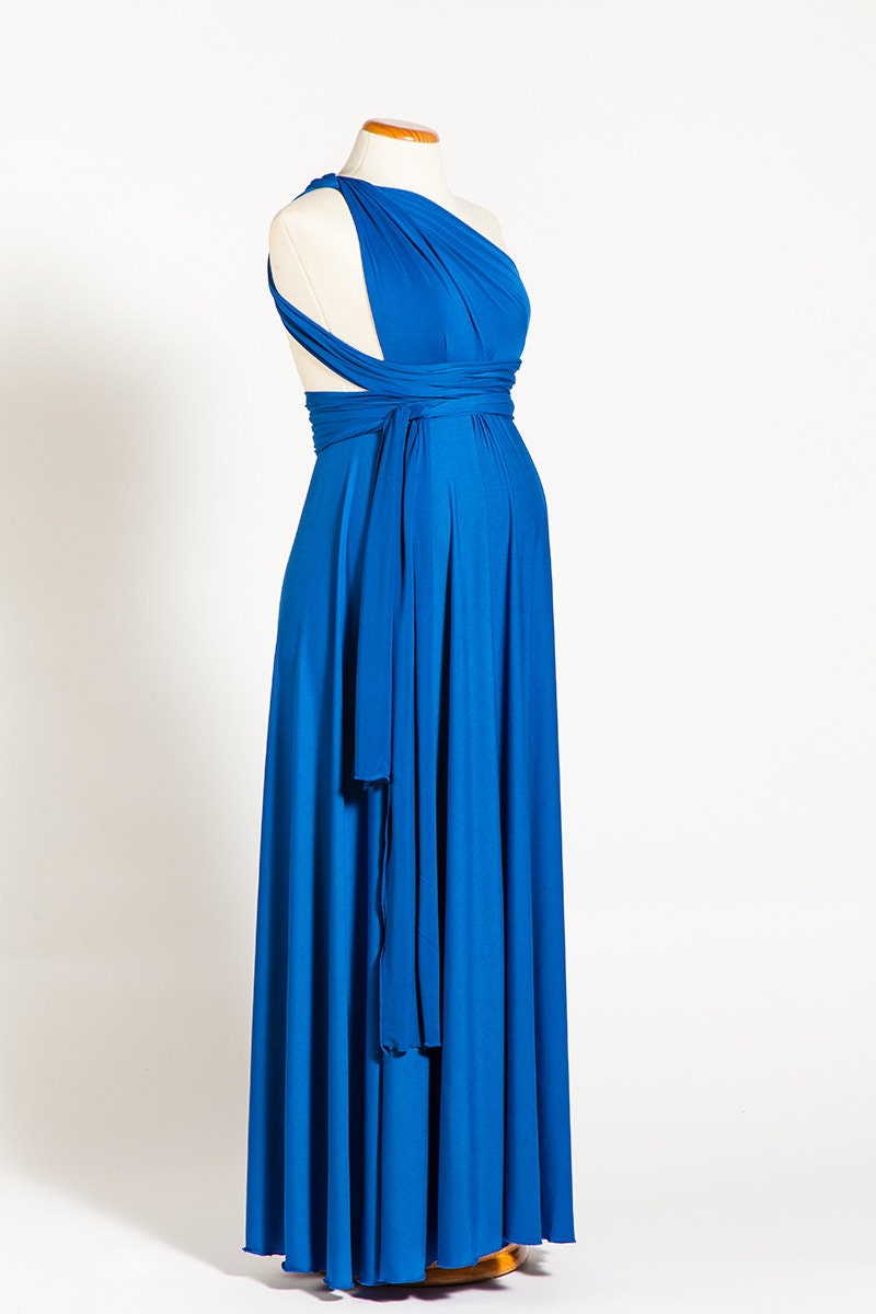 Blue Baby Shower Dress Maternity Dresses Blue Infinity Dress Etsy UK