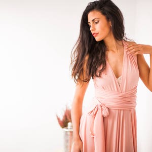 infinity dress light peach