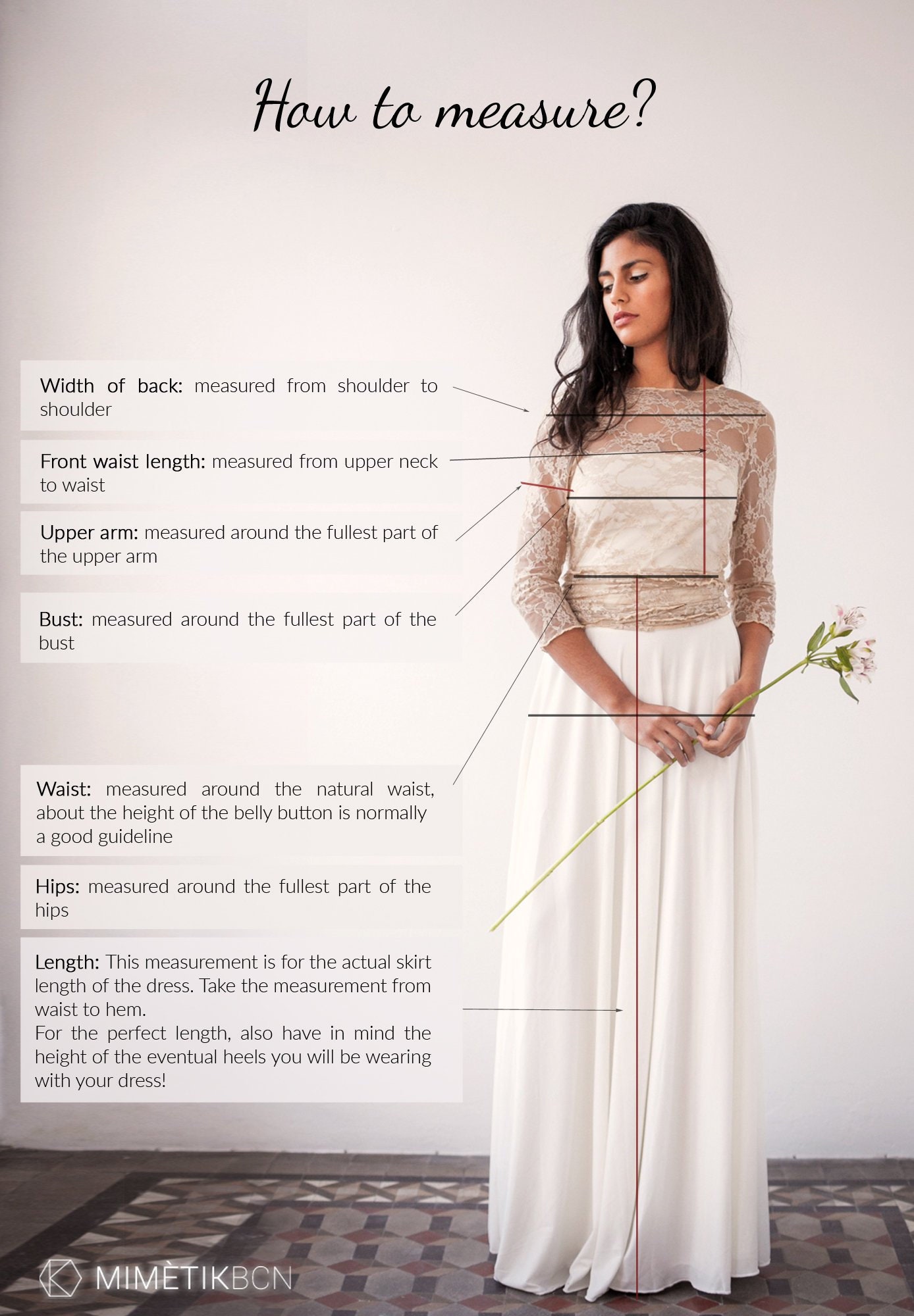 Buy How-to-measure Guide for Your GALA made-to-measure Dress, Mimètik Bcn  Online in India - Etsy