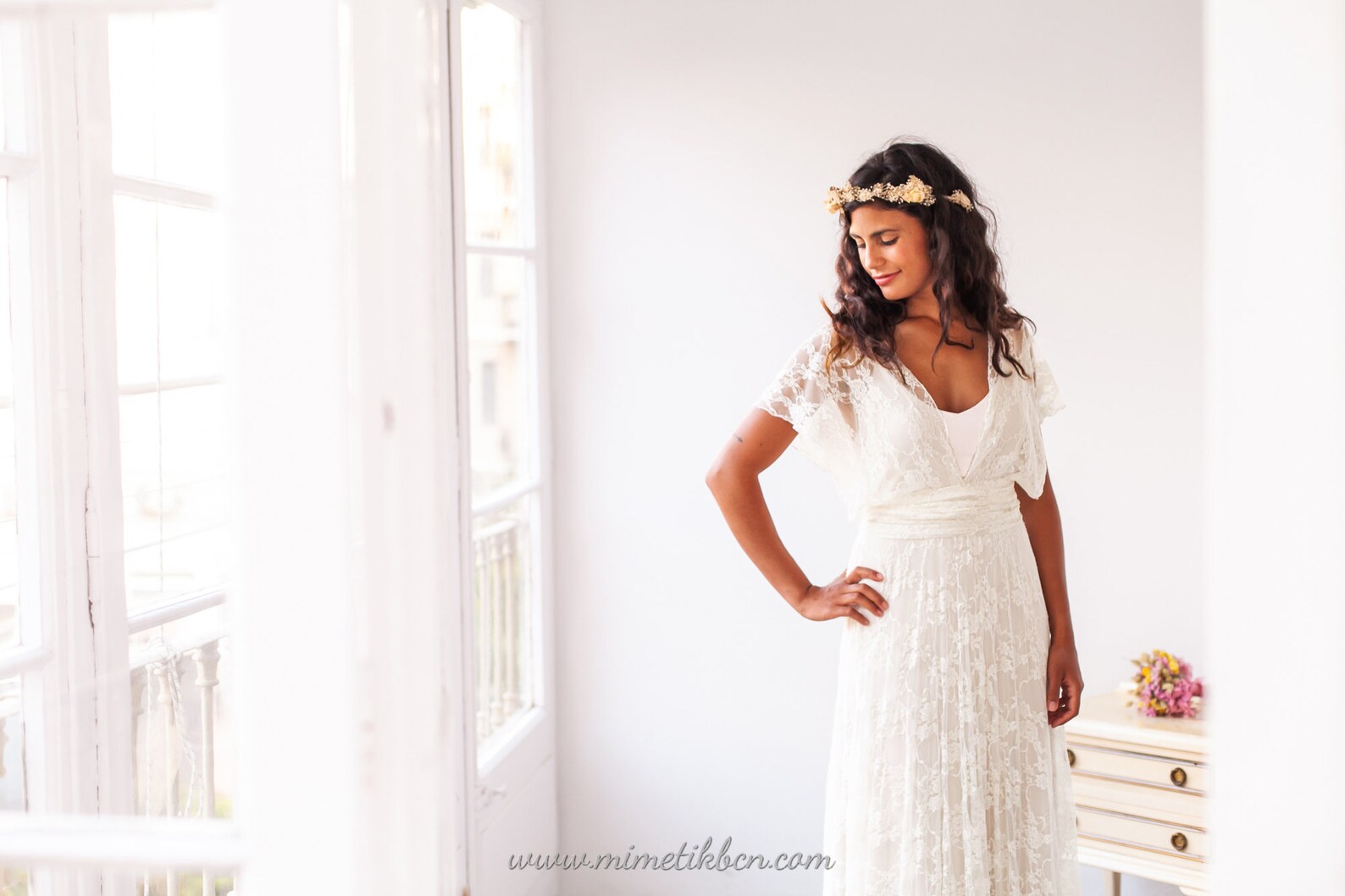 Grecian Wedding Dress Grecian Goddess Dress Soft Lace | Etsy