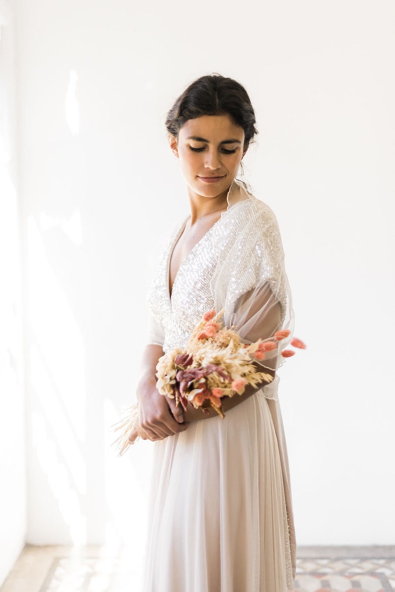 Boho Wedding Dress Separates Two Piece Bridal Gown Spaghetti | Etsy
