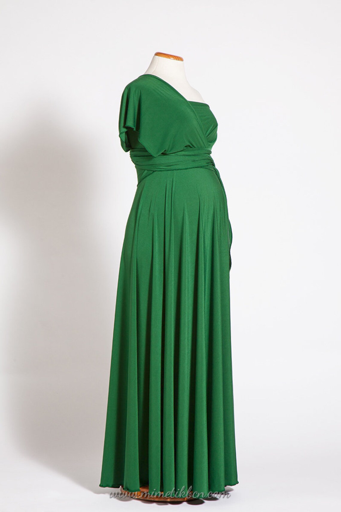 Maternity Dress Long Maternity Infinity Dress Green Baby Etsy